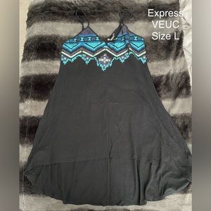 EUC Express Sequin Hi-Lo Dress Cover Up Size L